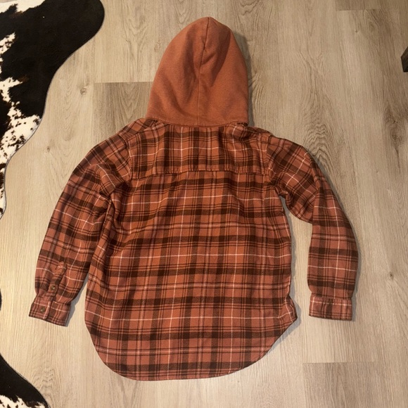 American Eagle flannel with hood - Picture 4 of 4